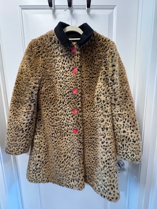 Jackets & Blazers - Leopard print faux fur jacket